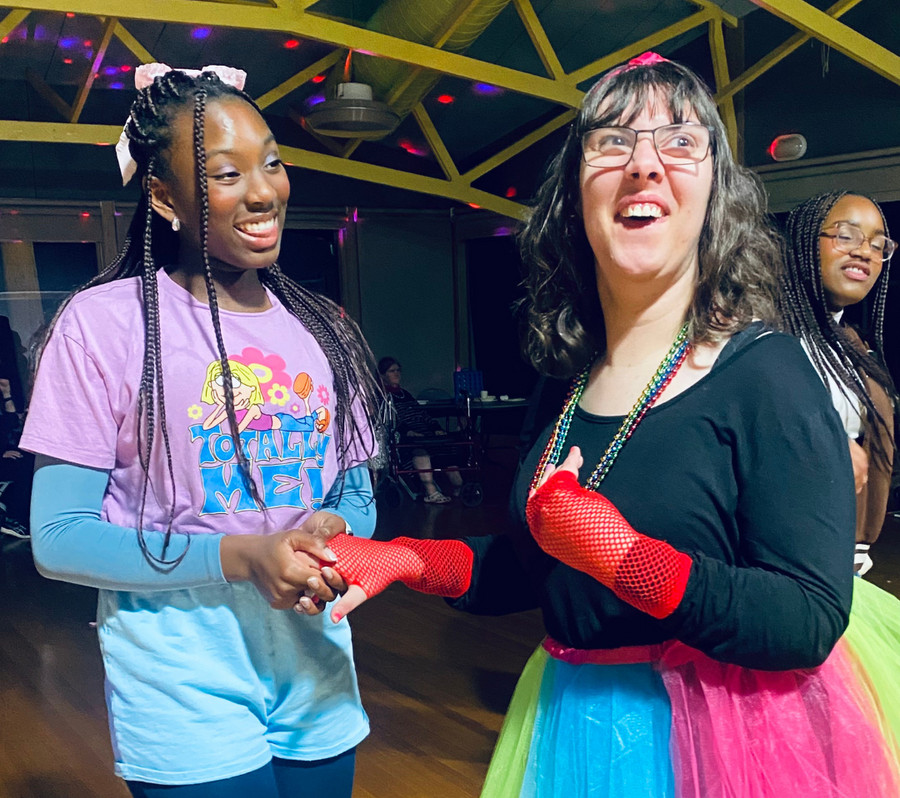 Participants dancing at the Bundoora Disco