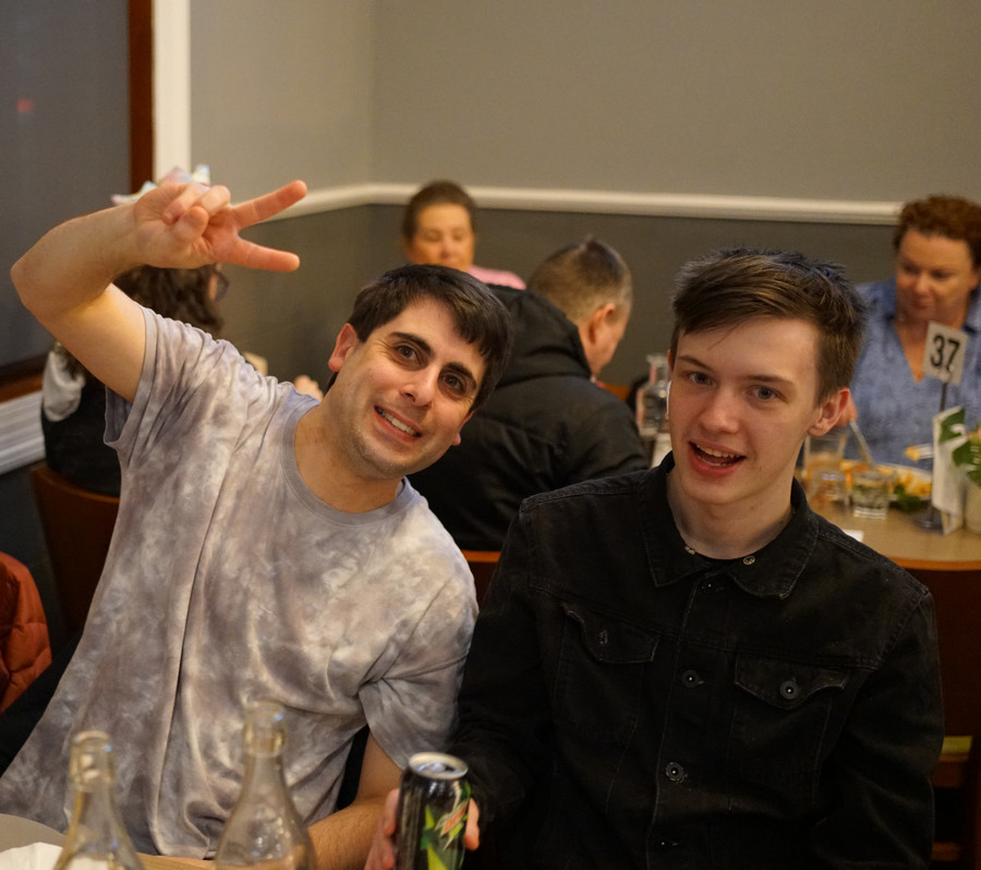 Participants at a Dinner and Dance night in Melbourne